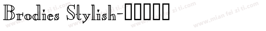 Brodies Stylish字体转换